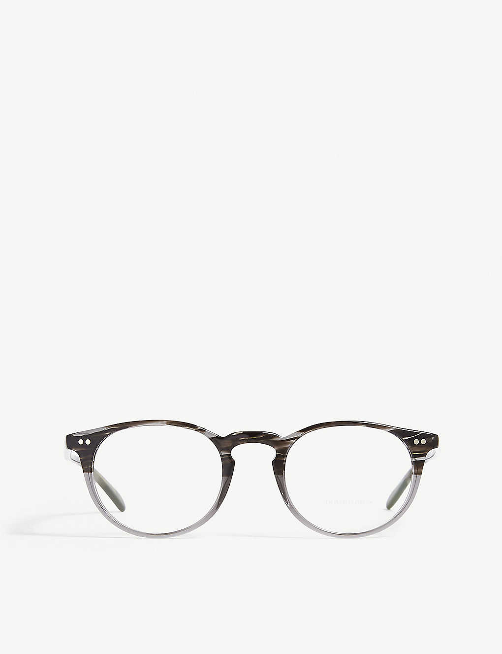 Oliver Peoples Mens Grey Round-frame Optical Glasses One Size