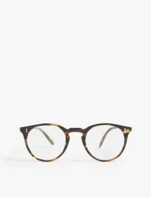 Oliver Peoples Womens Ov5454u Desmon Round-frame Acetate Optical Glasses Brown In Havana