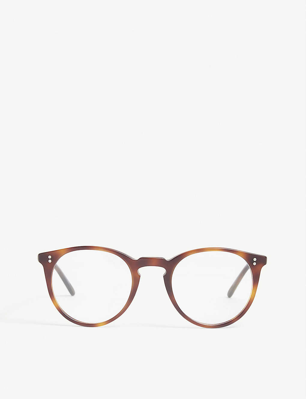 Oliver Peoples Men's Brown O'malley Round-frame Glasses