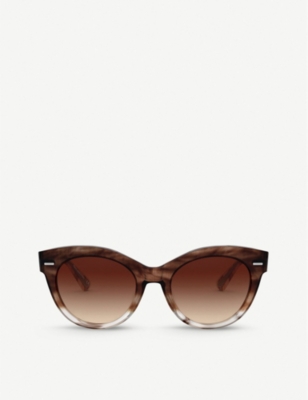 OLIVER PEOPLES - OV5421SU Oliver Peoples X The Row Georgica cat-eye  tortoiseshell-print acetate sunglasses 