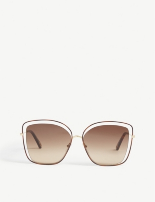 chloe foldable sunglasses