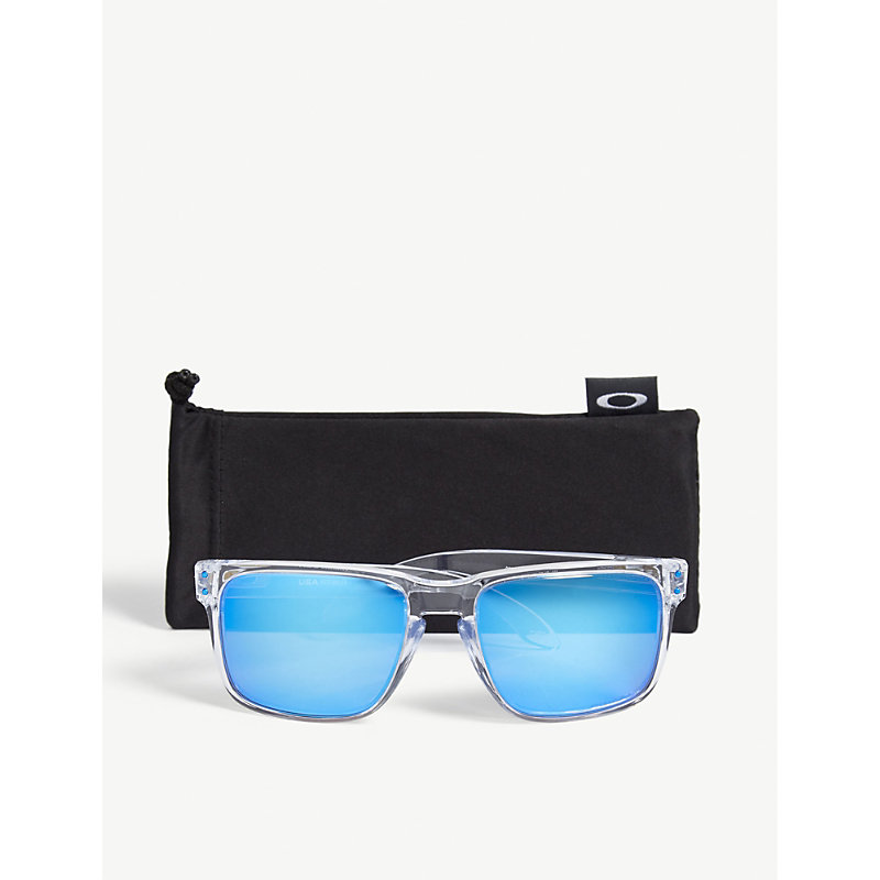 Shop Oakley Men's Clear Holbrook Xl O-matter Polarised Square-frame Sunglasses