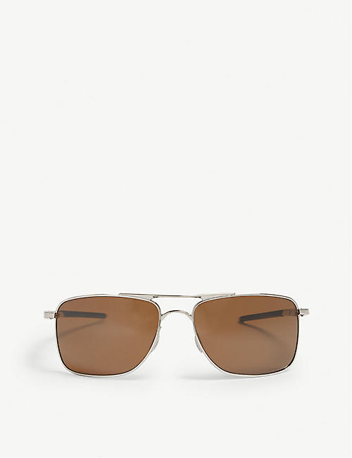 OAKLEY: Gauge 8 rectangle-frame sunglasses