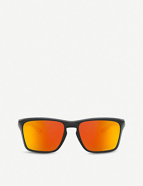 OAKLEY: OO9448-57 Sylas acetate rectangle-frame sunglasses