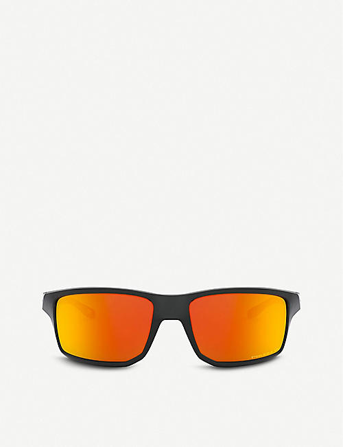 OAKLEY: OO9449-60 Gibston acetate rectangle-frame sunglasses