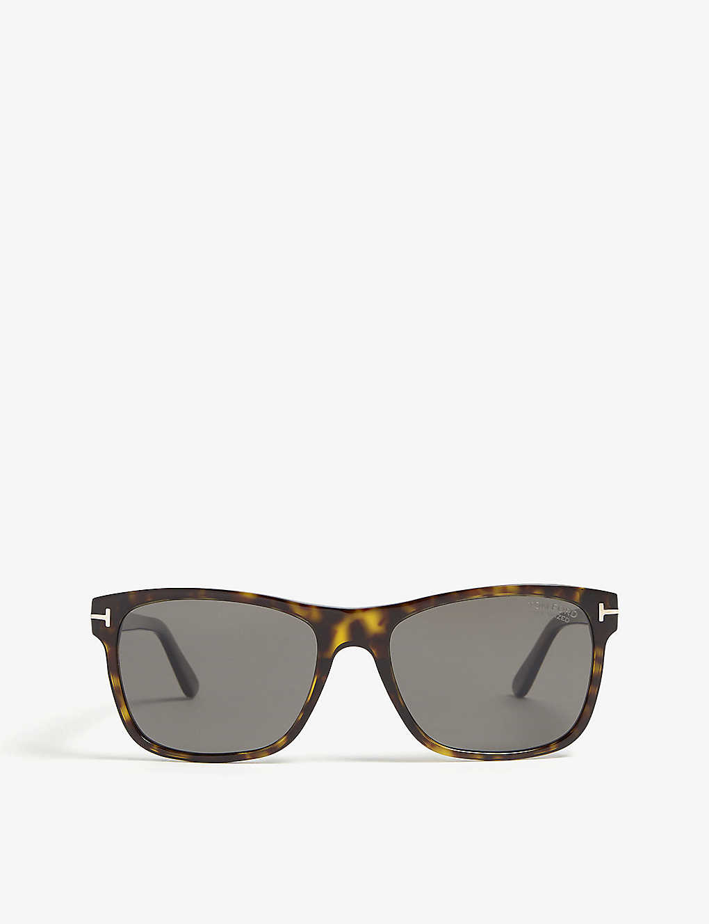 Tom Ford Mens Brown Giulio Tortoiseshell Rectangle-frame Sunglasses
