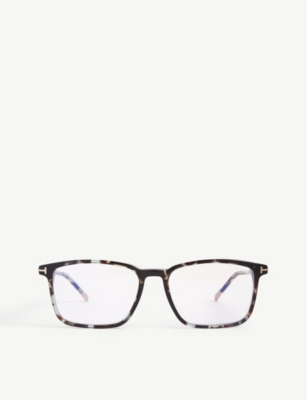 Tom Ford Blue Light Block Cat Eye Ladies Eyeglasses Ft5949-b 001 56 In Brown