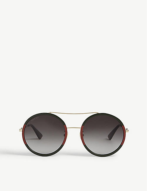 GUCCI: GG0061 round-frame sunglasses