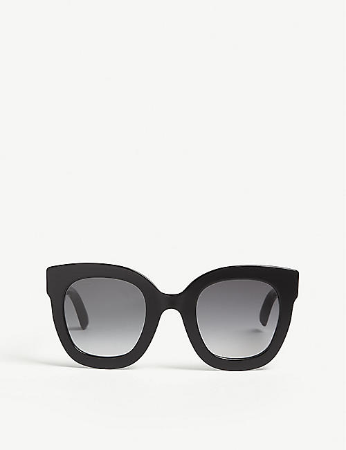 GUCCI: Gg0208 oval-frame sunglasses
