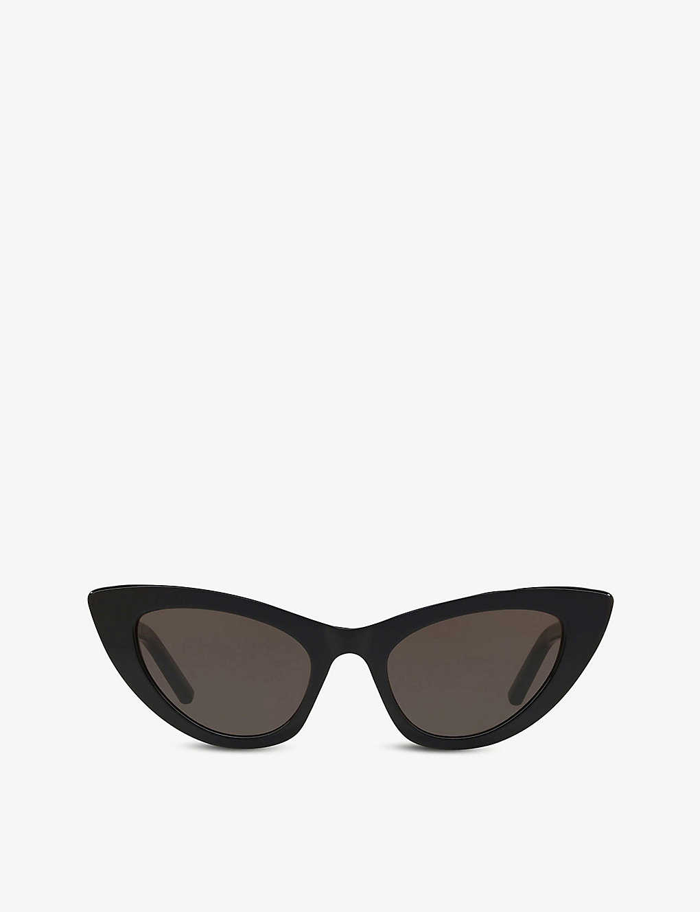 Shop Saint Laurent Women's Black Sl213 New Wave Lily Acetate Cat-eye Sunglasses