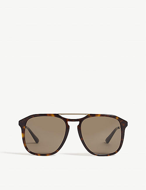 GUCCI: Gg0321s pilot-frame sunglasses