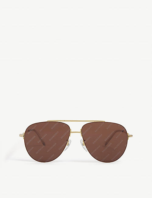 BALENCIAGA: BB0013S pilot-frame sunglasses