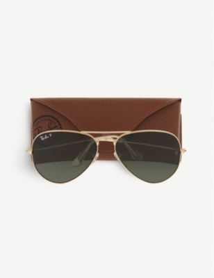 RAY-BAN: Original aviator metal-frame sunglasses RB3025 58