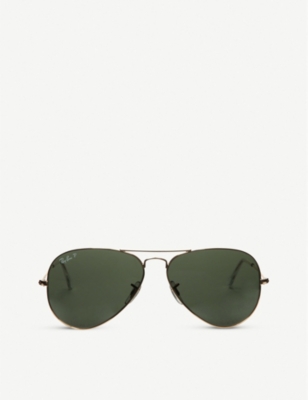 Ray Ban Womens Ray-ban Original Aviator Metal-frame Sunglasses Rb3025 58 In Arista