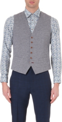 TED BAKER   Oxford wool waistcoat