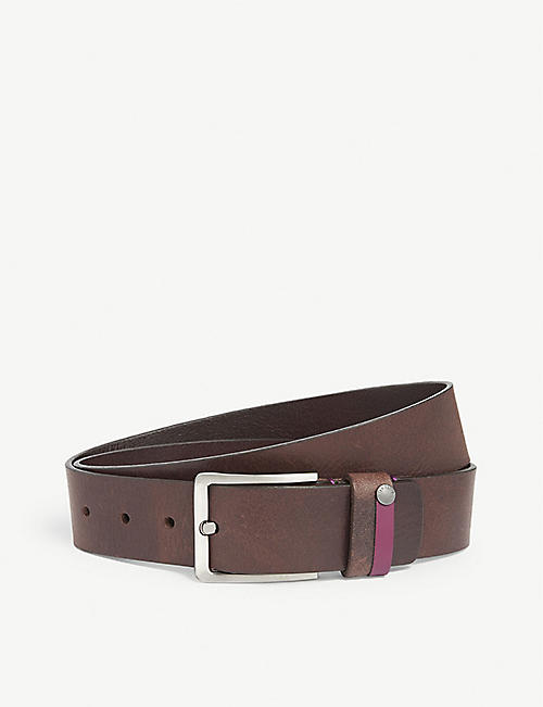 TED BAKER: Keepsak leather belt
