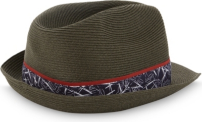 TED BAKER Printed trilby hat