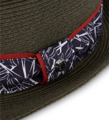 TED BAKER Printed trilby hat