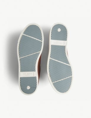 ted baker thawne burnished leather trainers