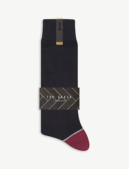 TED BAKER: Jack cotton-blend socks