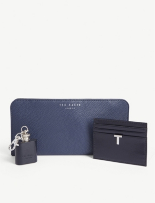 TED BAKER HIP FLASK AND CARD HOLDER GIFT SET 28838796