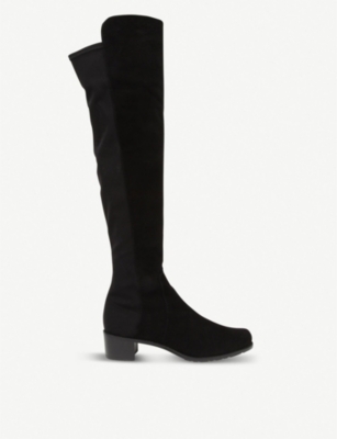 STUART WEITZMAN-Reserve 绒面革过膝长靴| Selfridges.com