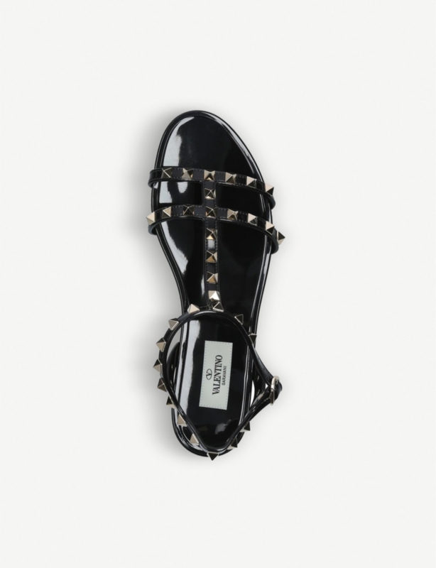 Rockstud PVC gladiator sandals