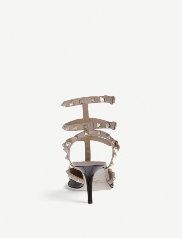 So Noir 65 patent-leather heeled sandals