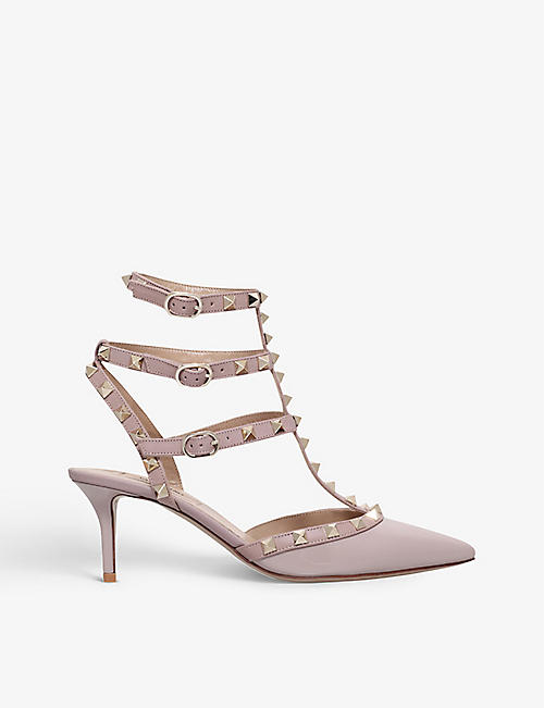 VALENTINO GARAVANI: So noir patent-leather heeled sandals