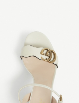 gucci gold platform sandals