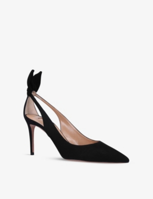 AQUAZZURA Deneuve suede heeled pumps