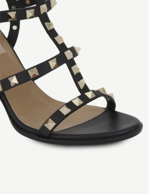 VALENTINO GARAVANI Rockstud 90 leather heeled sandals