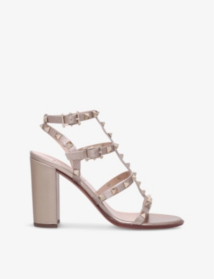 VALENTINO GARAVANI Rockstud 90 leather heeled sandals