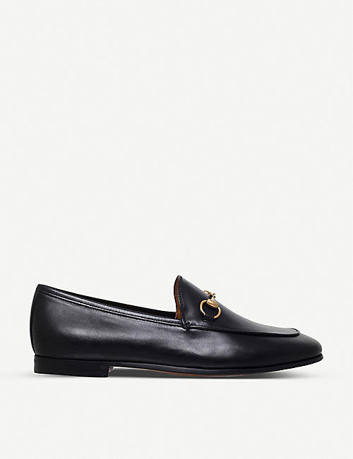 GUCCI: Jordaan leather loafers
