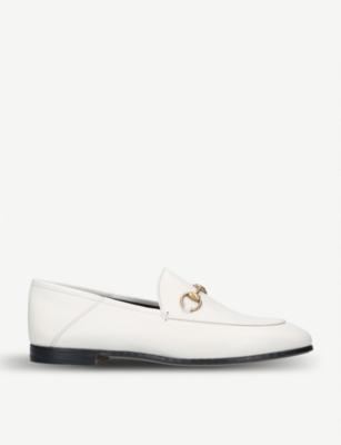gucci brixton collapsible leather loafers
