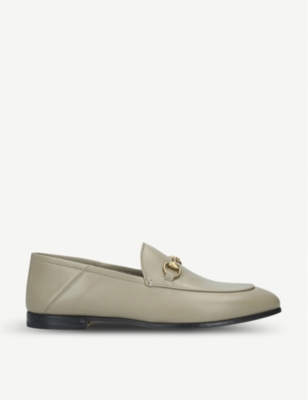 GUCCI: Brixton leather loafers