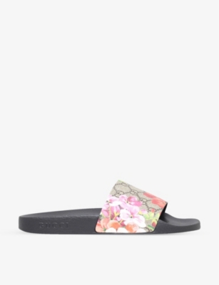 gucci sliders floral