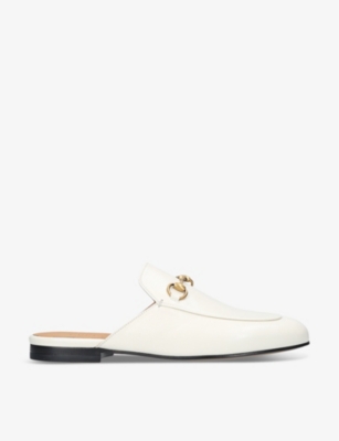 GUCCI Princetown leather slippers Selfridges