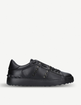 VALENTINO GARAVANI Rockstud leather low-top trainers