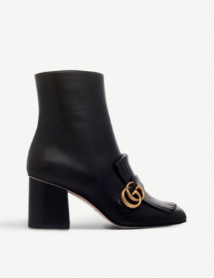 GUCCI - Marmont leather heeled ankle 
