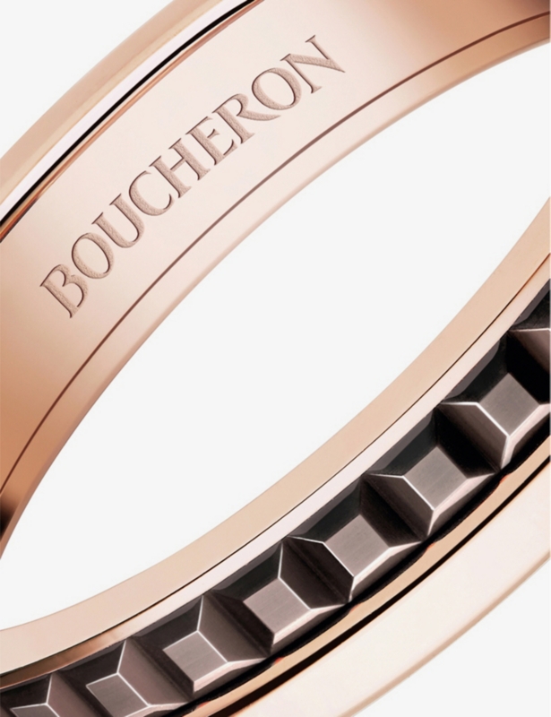 Quatre Classique 18ct pink-gold wedding band