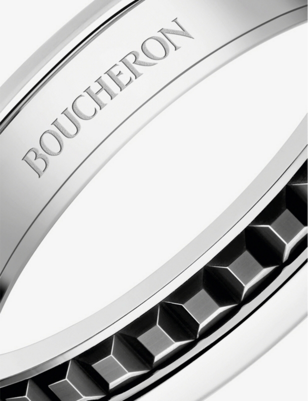 Quatre Black Edition 18ct white-gold wedding band