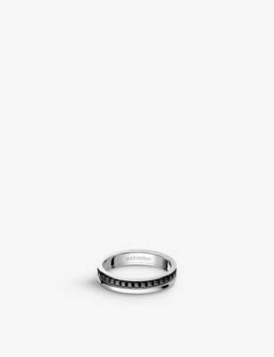 BOUCHERON: Quatre Black Edition 18ct white-gold wedding band