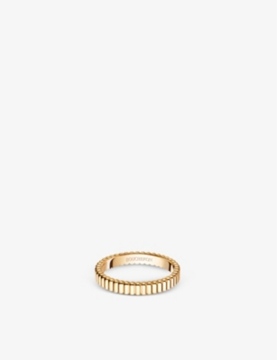 BOUCHERON: Quatre Grosgrain 18ct yellow gold wedding band