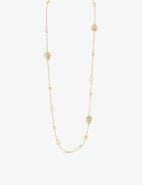 BOUCHERON: Serpent Bohème 18ct yellow-gold and diamond necklace