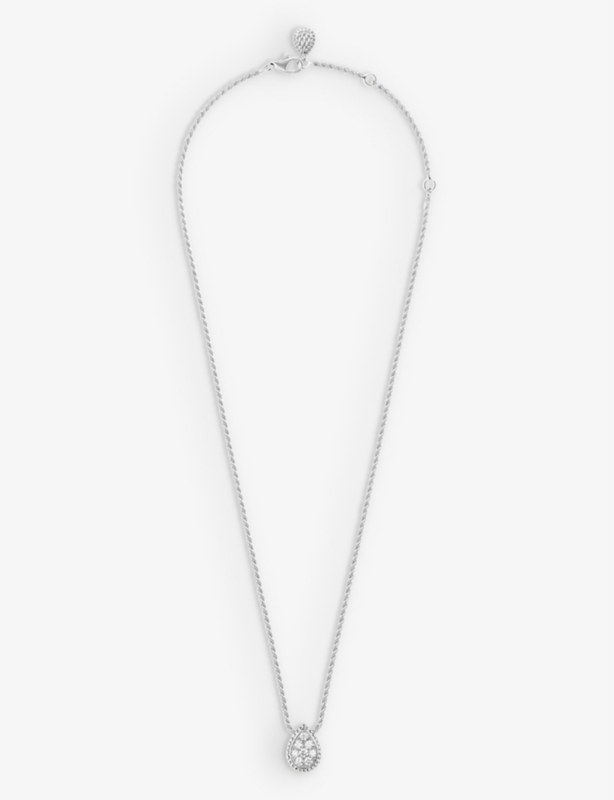 Serpent Bohème 18ct white-gold and diamond pendant necklace