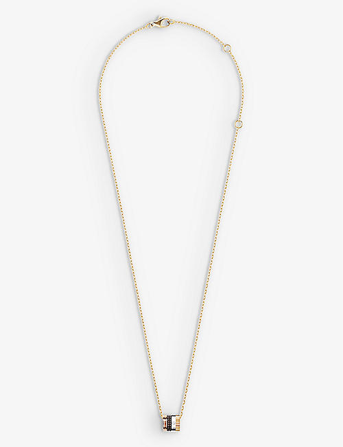 BOUCHERON: Quatre Classique 18ct yellow, white and rose-gold and diamond necklace