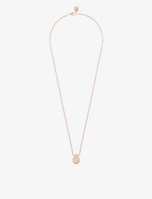 Boucheron Women's Rose Gold Serpent Bohème 18ct Pink-gold And Diamond Necklace