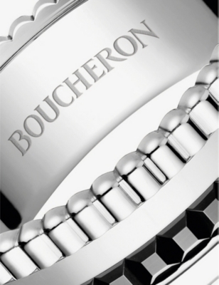 Shop Boucheron Men's Quatre 18ct White-gold With Pvd Ring In Grey