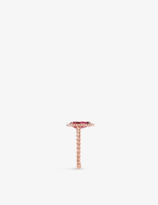 Shop Boucheron Womens Pink Serpent Bohème 18ct Pink-gold And Rhodolite Garnet Ring